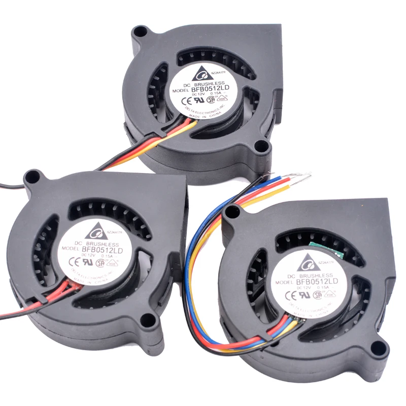 Ventilador de Refrigeração Turbo Projetor Original Bfb0512ld 5cm 5020 50x50x20 mm 12v 0.15a Linhas Linhas Linhas Pwm