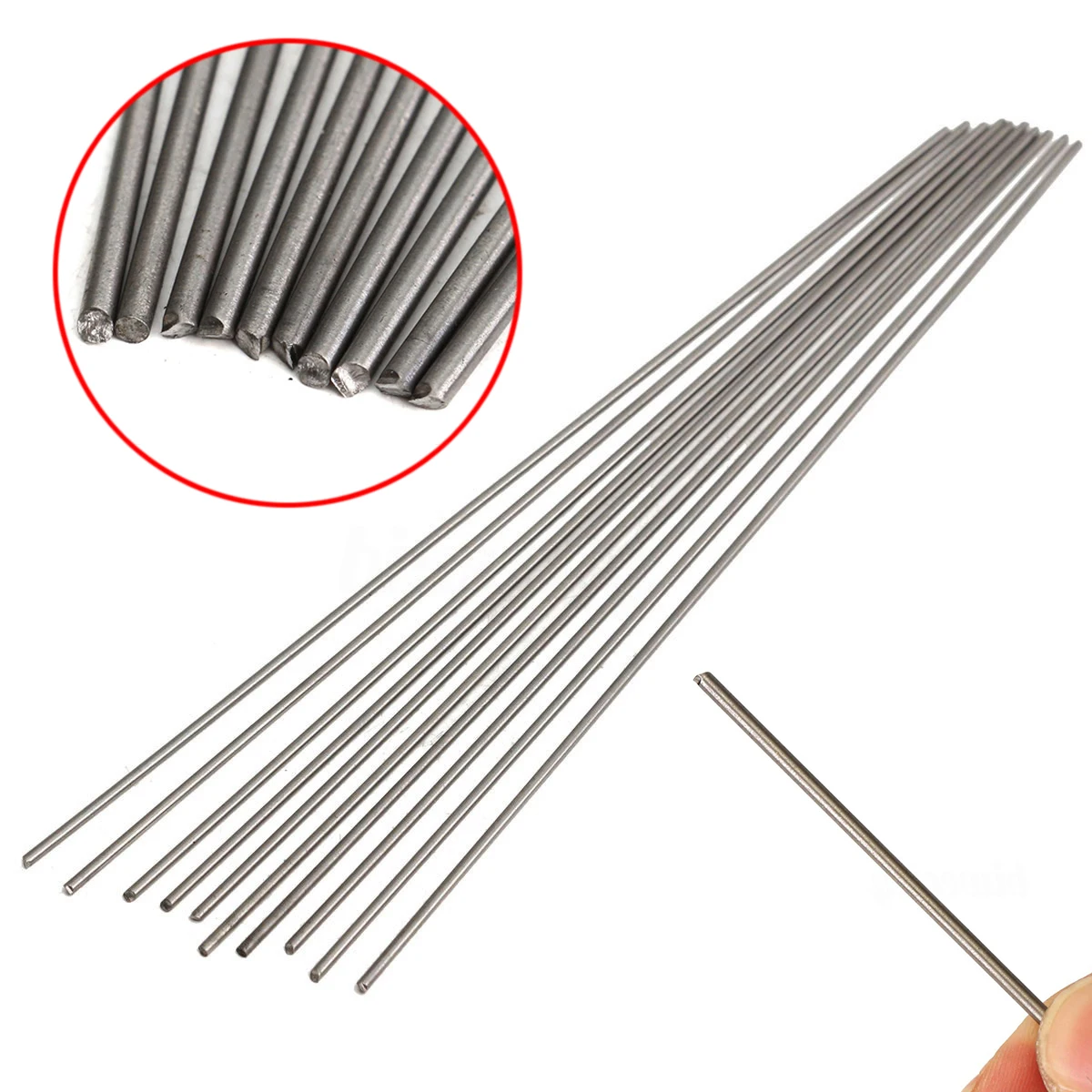 10pcs New 2mm Diameter Titanium 6al-4v Round Bar Ti Gr.5 Welding Grade 5 Rods