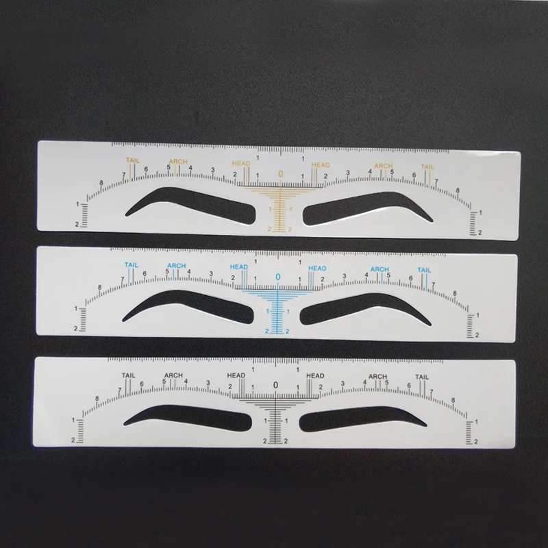 

Disposable Eyebrow Ruler Sticker Permanent Makeup Accessories Measuring Tool Microblading Eyebrow Shaping Stencil Micro Supplies
