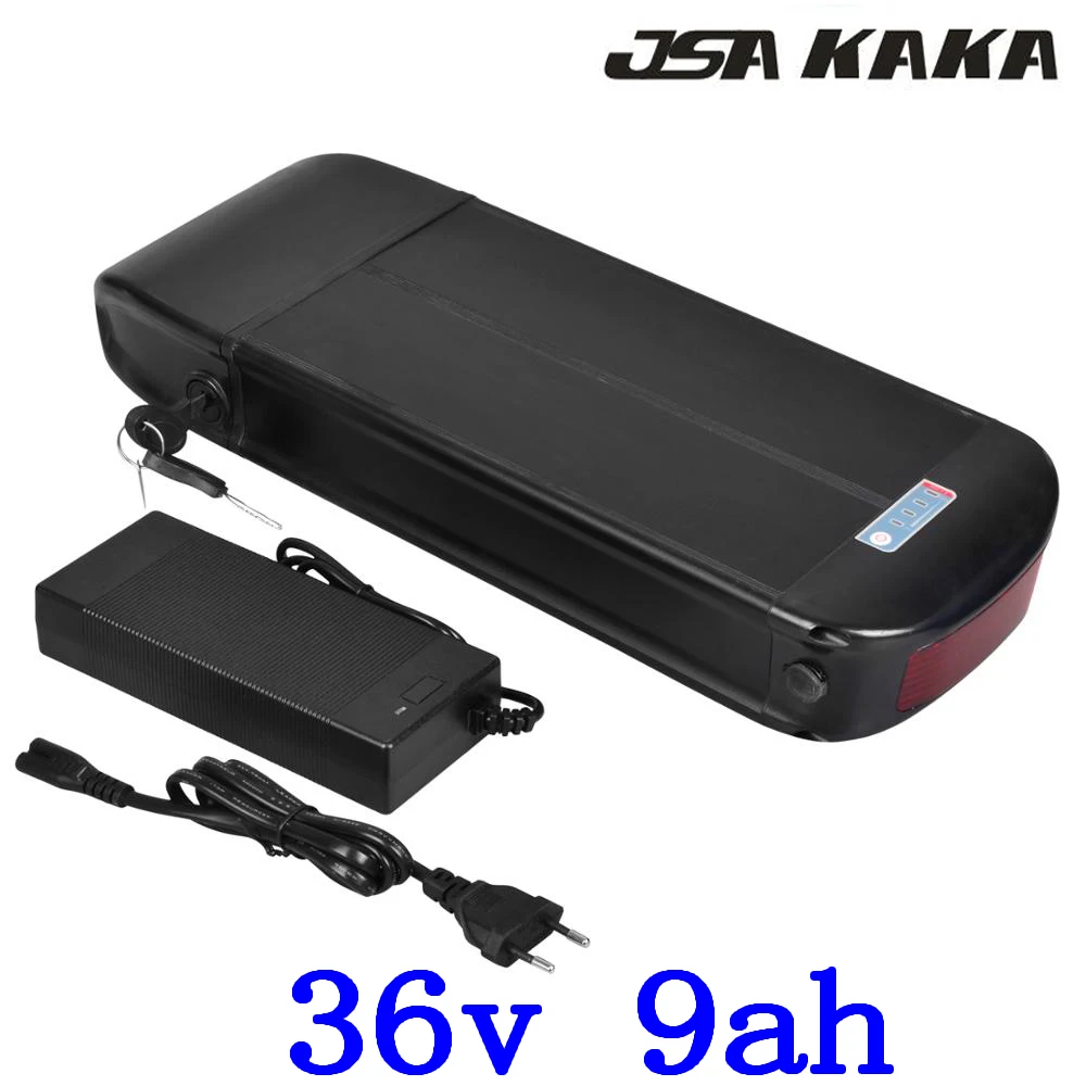 36 V 500 W 350 W 250 W ebike батарея 36 V 9AH задняя стойка литий-ионная батарея 36 V 8AH электрическая велосипедная батарея с зарядным устройством + багажная