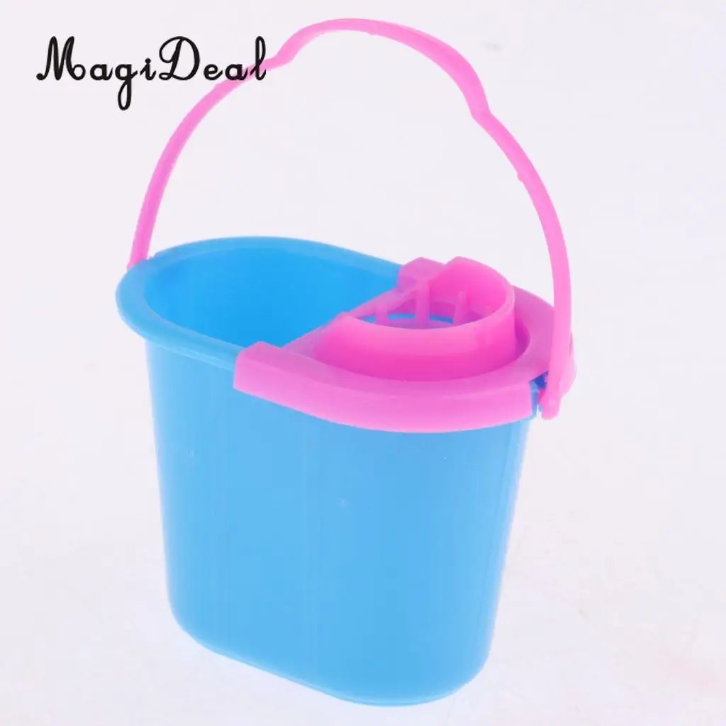 Miniature 15 Pieces Cleaning Tools Set Simulation Baby Supplies for 9-11inch Reborn Doll MellChan Doll Bedroom Accessories