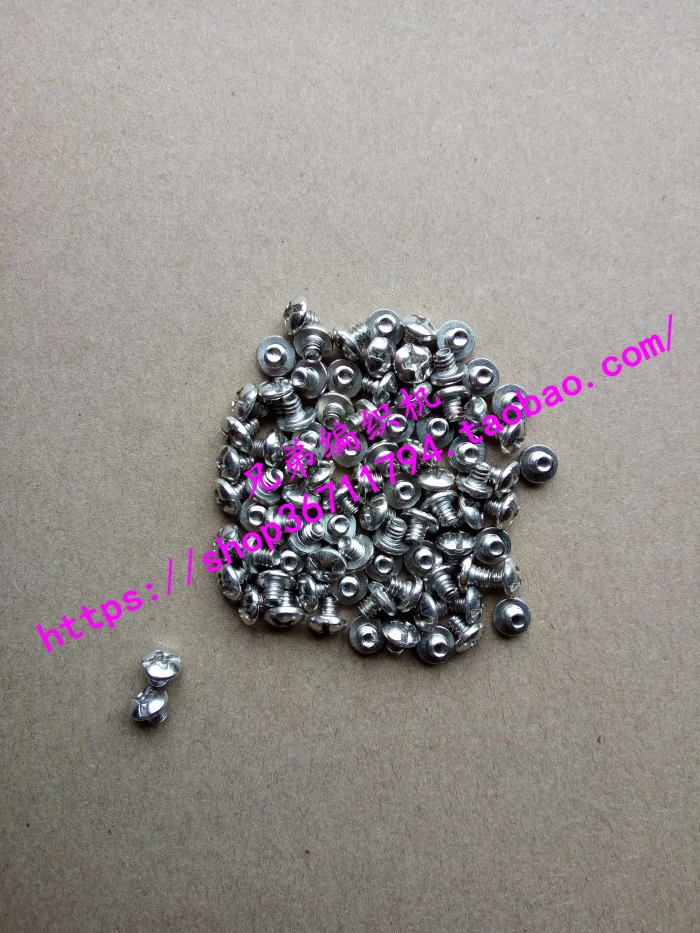 

20pcs Brother spare parts Sweater knitting machine accessories KH860 A167 brush holder screw 3.18×3 Part No.: 060660303