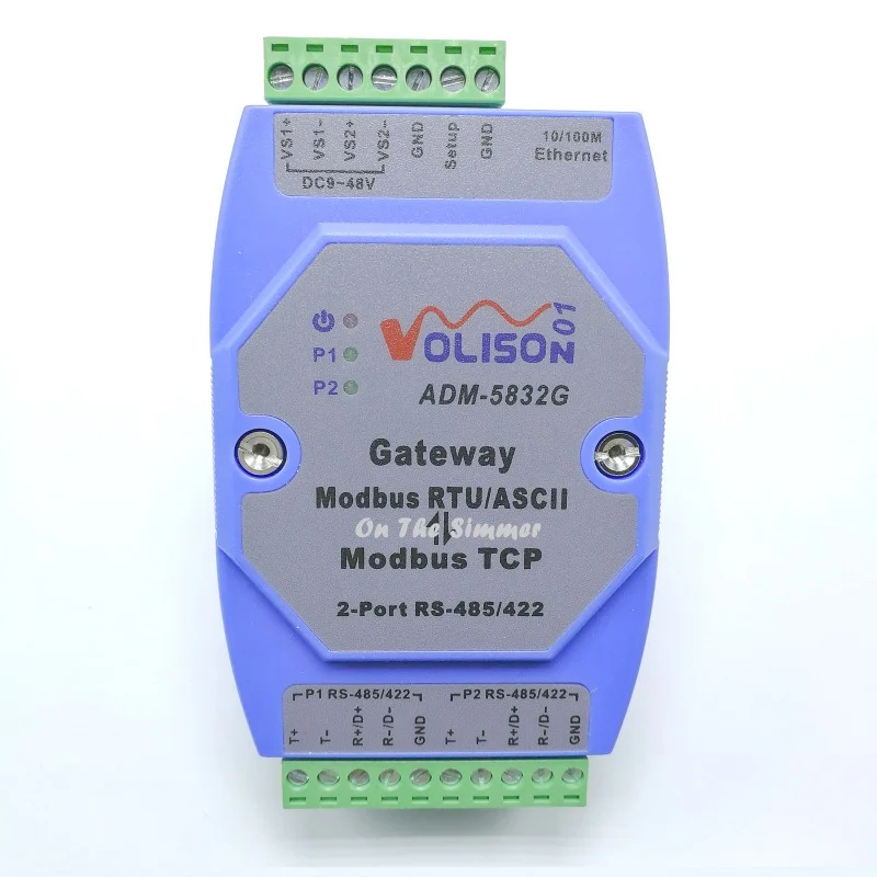 

Professional MODBUS Gateway Industrial Level 2 port rs485/422 Modbus RTU to Modbus TCP