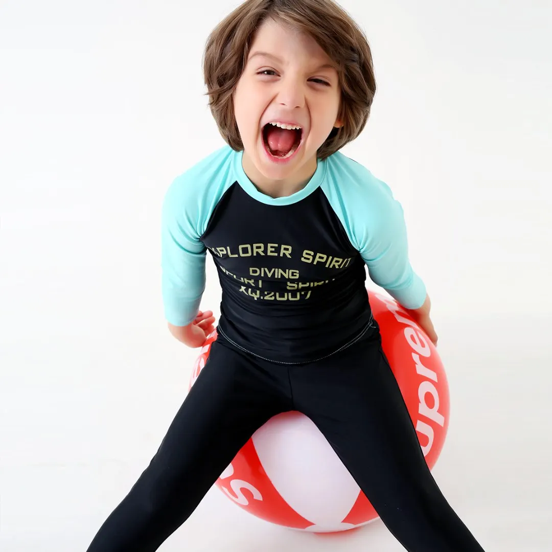 2017 Hot Sale Children Surfing Suit With Baby Swimwear Sports Swimsuit