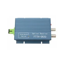 CATV Receiver FTTH AGC Micro SC APC Simplex Connector with 2 output port for PON FTTH OR20 CATV Fiber Optical Receiver