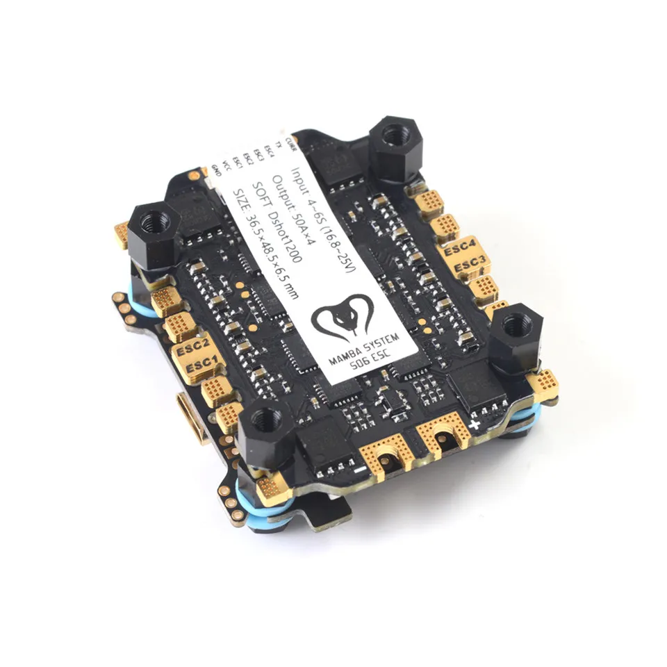 Diatone Мамба Flytower F722S Betaflight Контроллер полета OSD 5 В/9 V 2A BEC 50A с диагональю экрана 3-6S Blheli_32 Dshot1200 бесщеточный ESC дрона с дистанционным управлением