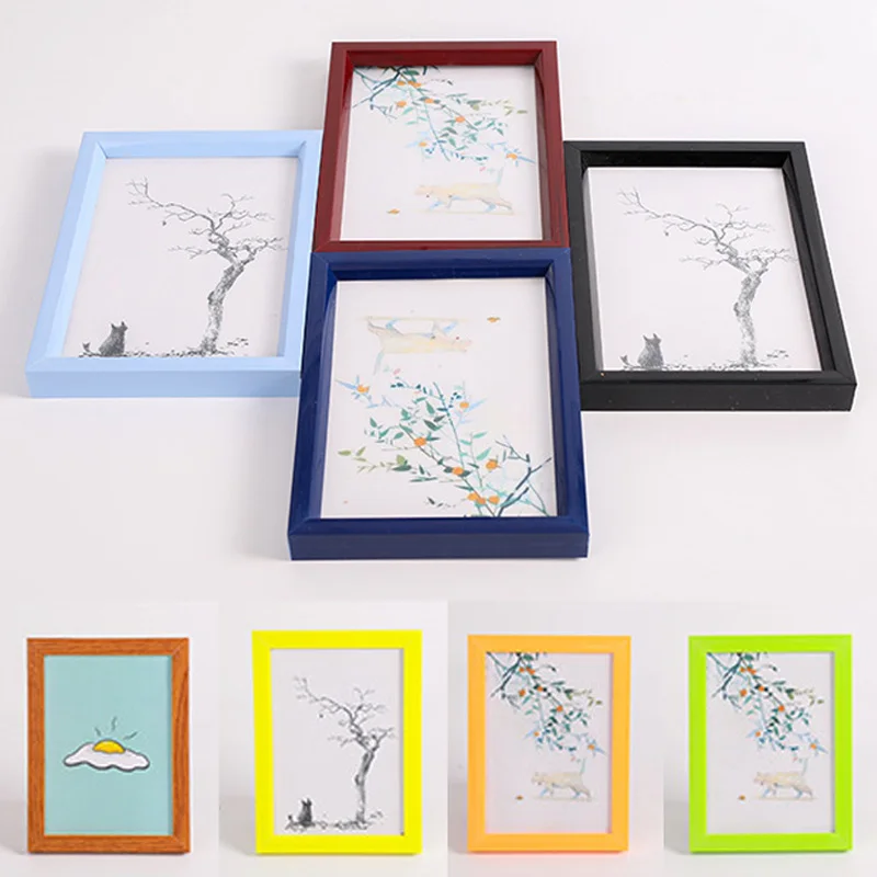 

Multi Color PVC Plastic Picture Frame Wall Table Photo Frame Photo Display Home DIY Decoration