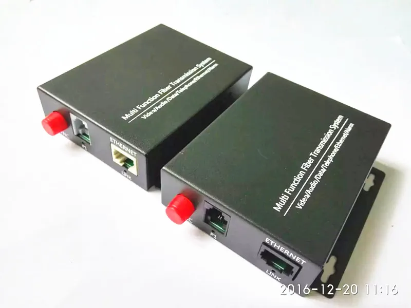 

1Pairs 1 channel PCM voice telephone fiber optic multiplexer and 1 channel 100M Ethernet FC fiber optic port, single mode 20KM