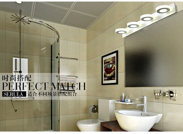 Okrągły Dwa Moduł 10 W Długość 35 Cm Lampa Led Lustro Europa