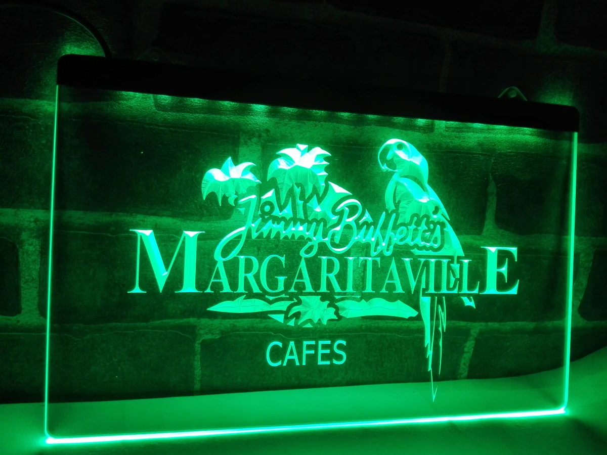 Le110 Jimmy Buffett Margaritaville Led Neon Light Sign Home Decor Le110 Jimmy Buffett Margaritaville Led