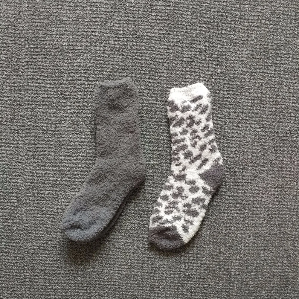 2 пары леопардовых женских пушистых зимних носков|socks women pack|socks usaeurope size |