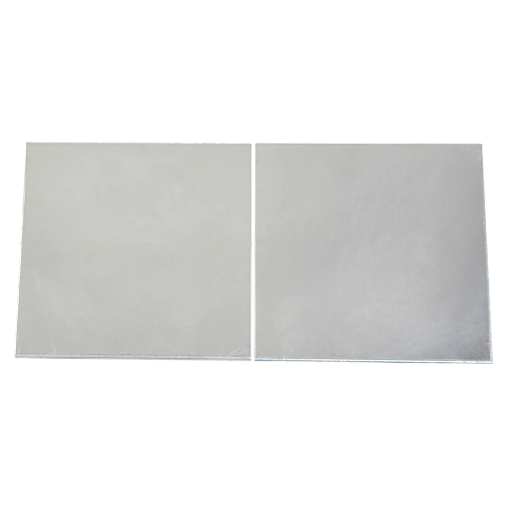 

2Pcs Pure Aluminum Plate For DIY Aaluminum Sheet Cooling 100mm*100mm*1mm/2mm/3mm