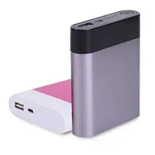 5 в 2 а DIY чехол для зарядного устройства держатель для зарядки двойной USB 1 порт зарядное устройство коробка 4* 18650GY аксессуары для питания 4 цвета