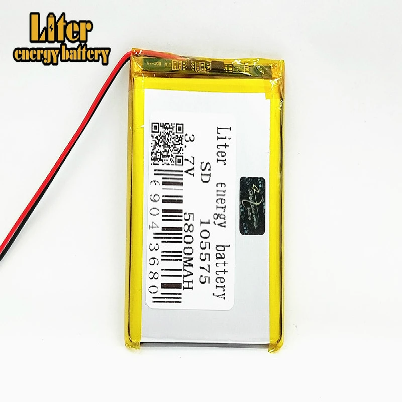 Литий полимерная аккумуляторная батарея 3 7 В 5800 мА/ч 105575 для GPS DVD PAD электронных