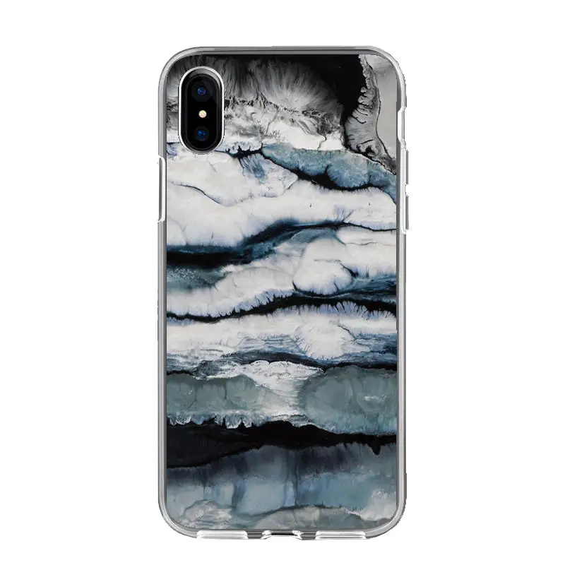 Мраморный чехол для Coque iphone X, XR, XS, MAX, чехол из мягкого ТПУ, задняя чехол для iphone 5 5S se, S6, 6 S, 7, 8 Plus, чехол, чехол для телефона - Цвет: 221