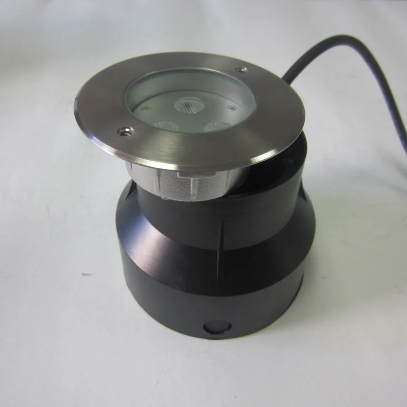 Нержавеющая сталь IP68 Водонепроницаемый 12VDC 3x1w Одноцветный 3x3W RGB 3in1 подводный