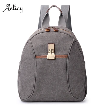 

Aelicy New Fashion men's Backpack Vintage Canvas Backpack School Bag Women Travel Bags Large Capacity Travel Backpack Bag 605