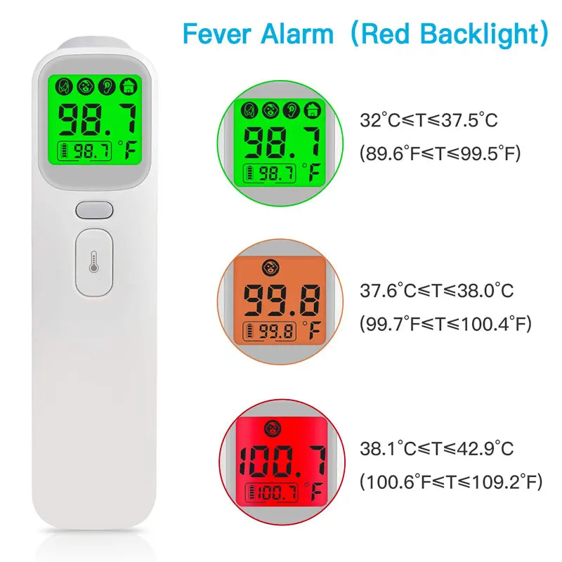 

2019 New Baby Thermometer Infrared Digital LCD Body Measurement Forehead Ear Non-Contact Adult Body Fever IR Children Termometro