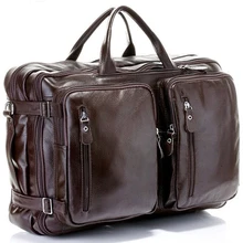 Многофункциональная мужская дорожная сумка из натуральной кожи, дорожная сумка для багажа, кожаная дорожная сумка, большая мужская сумка на выходные, большая спортивная сумка