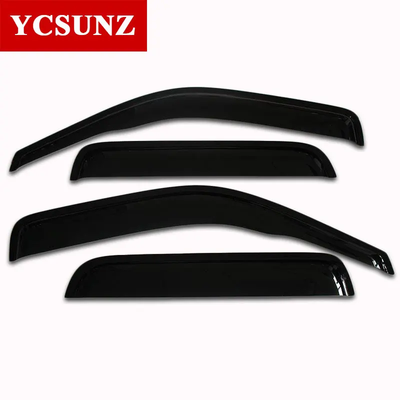 Car Wind Deflector Black Car Window Deflectors Visor Vent shade/rain