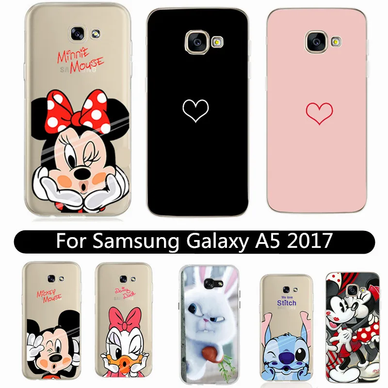 Suave para Samsung Galaxy A5 2017 a520 5.2 "silicio cubierta Fundas para móviles para Samsung Galaxy A5 2017 cubierta pintada Conchas|case for samsung galaxy|case for samsungphone - AliExpress