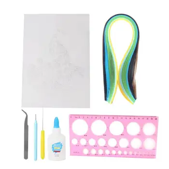 

YX-38 DIY Handcraft Patterns Paper Quilling Set Children Interest Cultivation Quilling Paper Tool Kit artwork of crafts