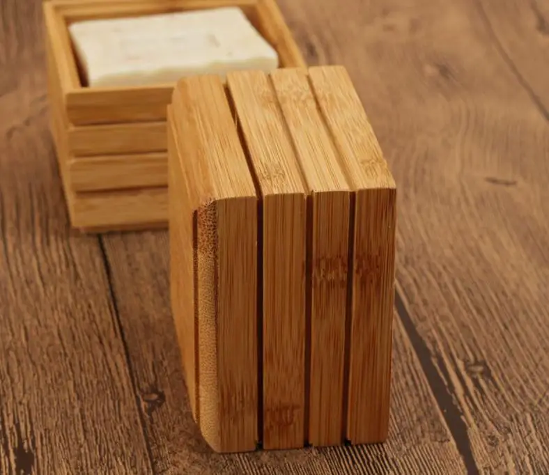 US $135.00 50pcslot Natural Bamboo Soap Dish Wooden Soap Tray Holder Storage Soap Rack Plate Box Container SN601