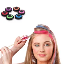 6 шт./компл. профессиональная Временная цветная краска для волос компактная пудра для укладки волос набор мелков мягких Пастель салонный набор инструментов нетоксичный Горячий