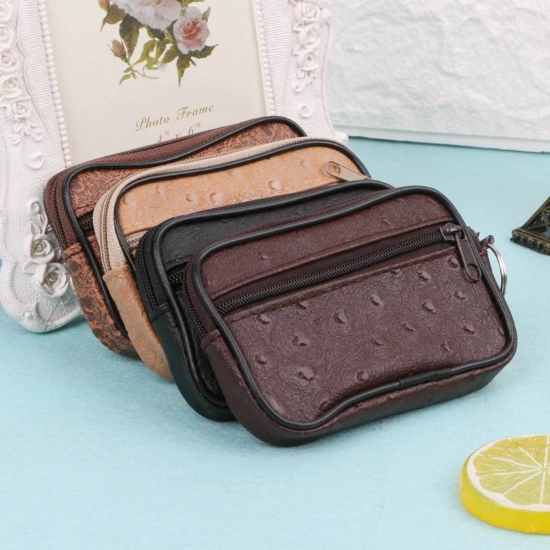 

1PC Soft Men Women Card Coin Key Holder Zip Change Pouch Wallet Pouch Bag Purse Gift