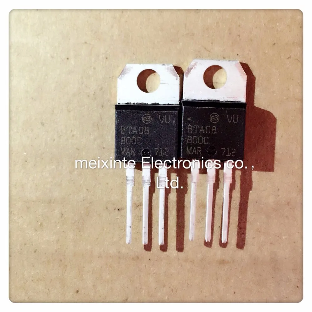 50pcs/lot BTA08 800C TO 220 8A 800V two way Silicon controlled ...