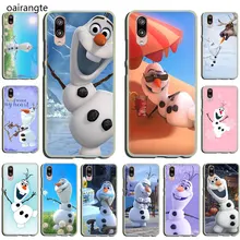 Милый жесткий чехол для телефона olaf snow man для huawei P30 P20 P8 P9 P10 Plus Lite Mini Pro smart