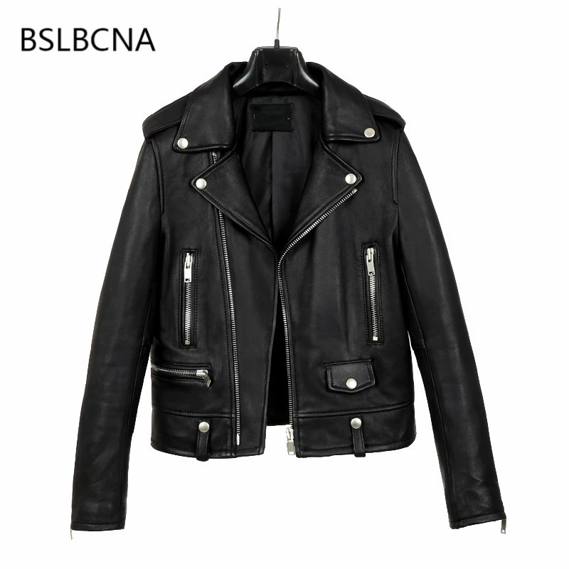 

Harajuku Elegant Slim Short PU Jacket Girl 2019 Autumn Clothes New Korean Style Casual Black Motorcycle Coat Women Tops A84