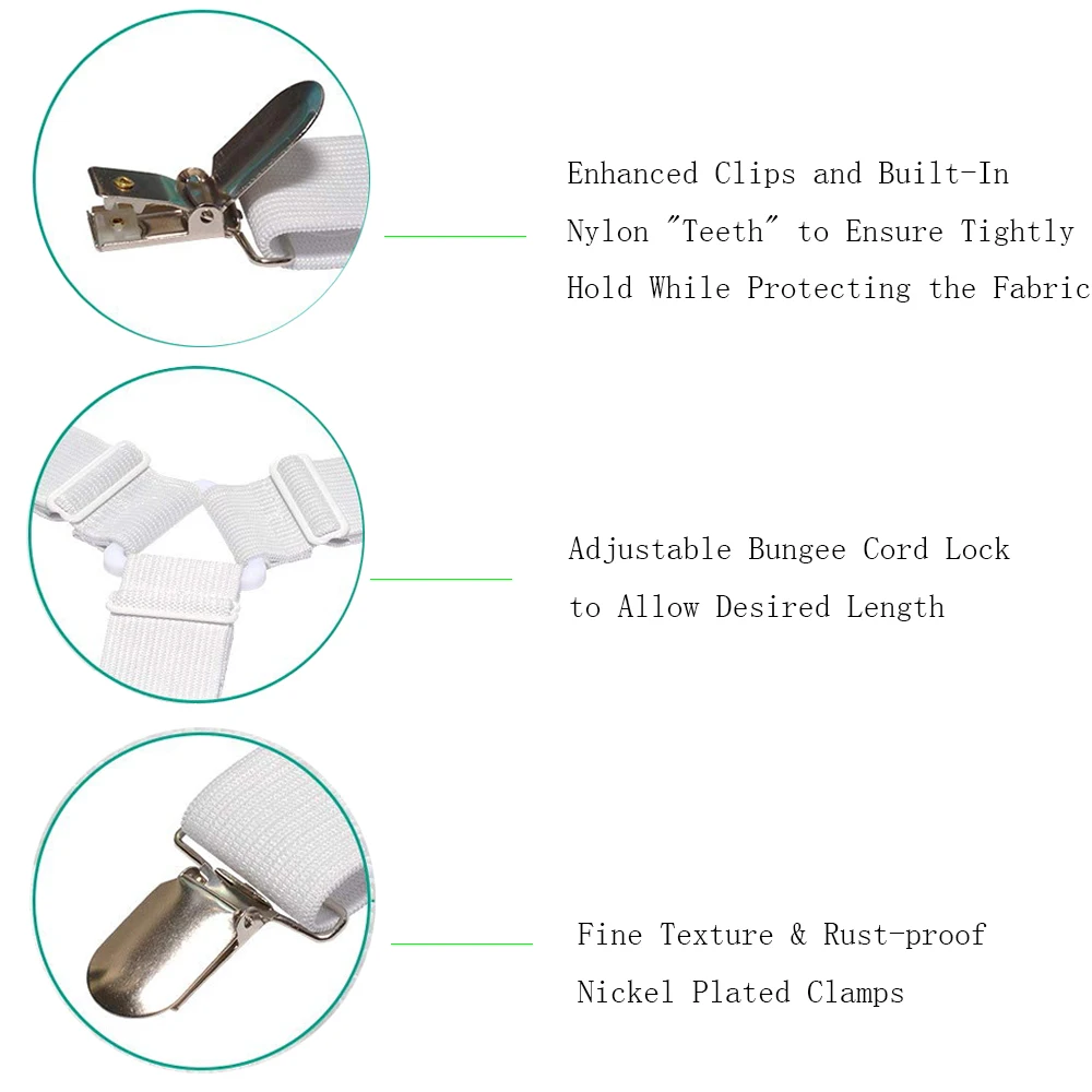 4 шт. эластичный Чехол одеяла Захваты держатель Кровать Зажим для листов застежки матраса фиксация нескользящий Зажим для ремня DIY Home Craft