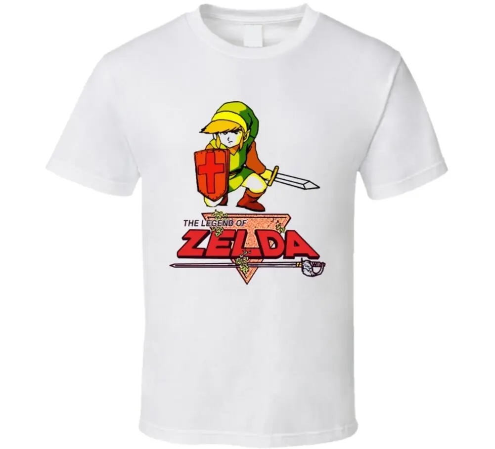 Legend Of Zelda Link Распродажа дешевых футболок футболки из 100% хлопка для мужчин