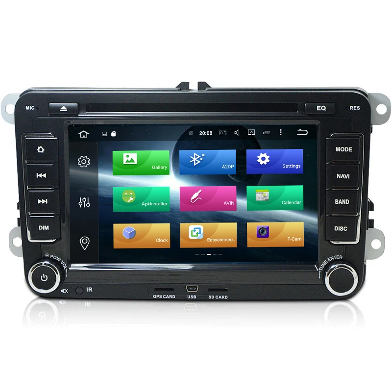 Excellent Android 9.0 octa core Car DVD GPS For VOLKSWAGEN skoda POLO GOLF PASSAT CC TIGUAN TOURAN Bora Caddy transporter radio navigation 5