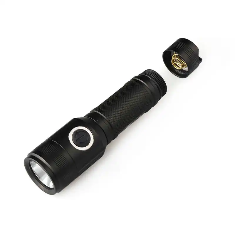 XM-L T6 LED Rechargeable Tactical Flashlight Torch Lamp AC+Battery Charger lanterna led t6 led flashlight 18650 #4A30 (5)