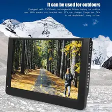 Портативный телевизионного Leadstar 1080P Портативный мини 12-дюймовый 16:9 светодиодный ручной Dvb-T/цифрового телевидения плеер телевидения