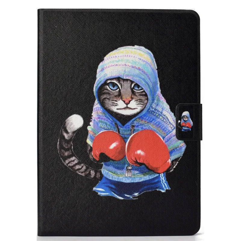 Wekays For Apple Ipad Air 2 Ipad 6 A1566 A1567 Cartoon Cat Leather Flip Funda Case For Ipad Air 2 Ipad6 Cover Case For Ipad Air2