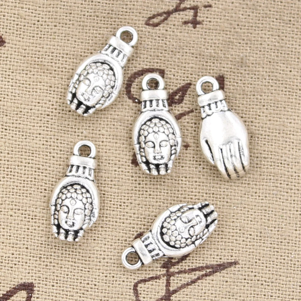 

8pcs Charms buddhism buddha palm 18x8mm Antique Making pendant fit,Vintage Tibetan Silver,DIY bracelet necklace