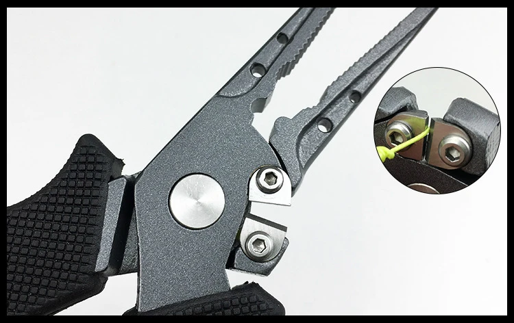 Alicate de Pesca de Aço Inoxidável de Alta Braçadeira de Pesca Anti-skid de Borracha-plástico Resistência Lateral-boca Pesca Portátil Tesoura 6 High Quality Esporte e Lazer