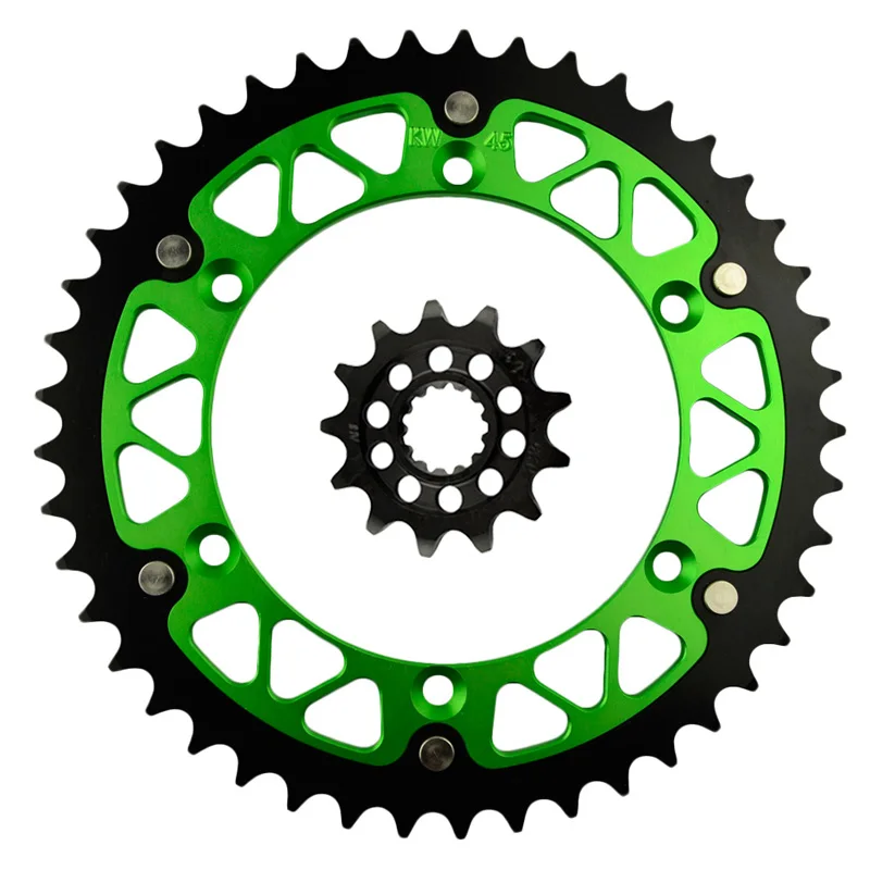 Buy Motorcycle Parts Front & Rear Sprockets Kit 45 T