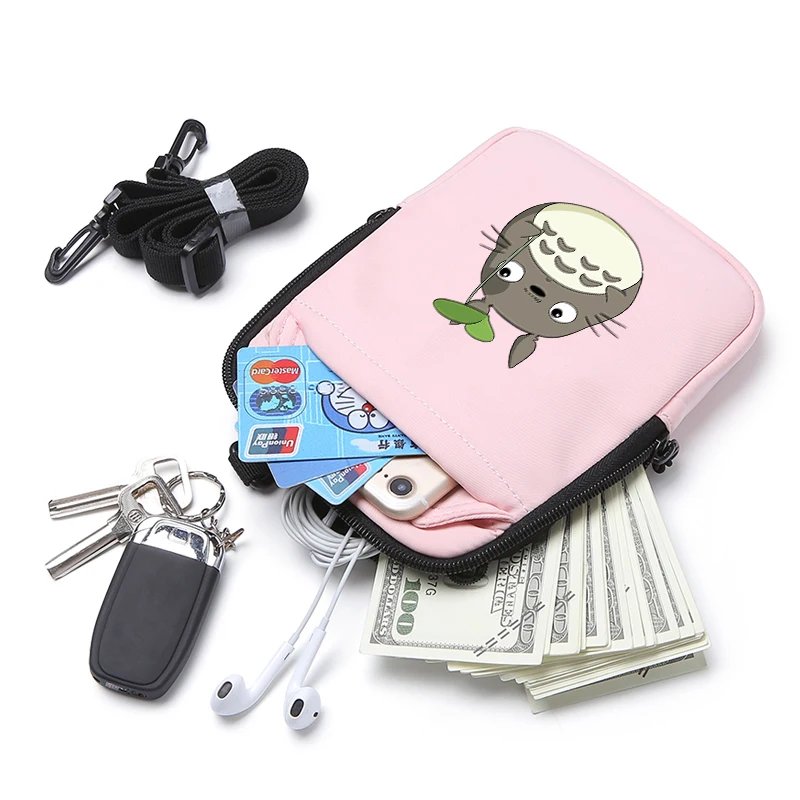 

APP BLOG Cute Cartoon Totoro Women Mobile Phone Bag For Samsung/iPhone/Huawei/HTC/LG Pocket Bag Outdoor Crossbody Messager Bag