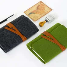 Ретро винтажный спиральный свободный лист многоразовый фетровый блокнот с резинкой filofax memo дорожный дневник Обложка для ежедневника A5 A6