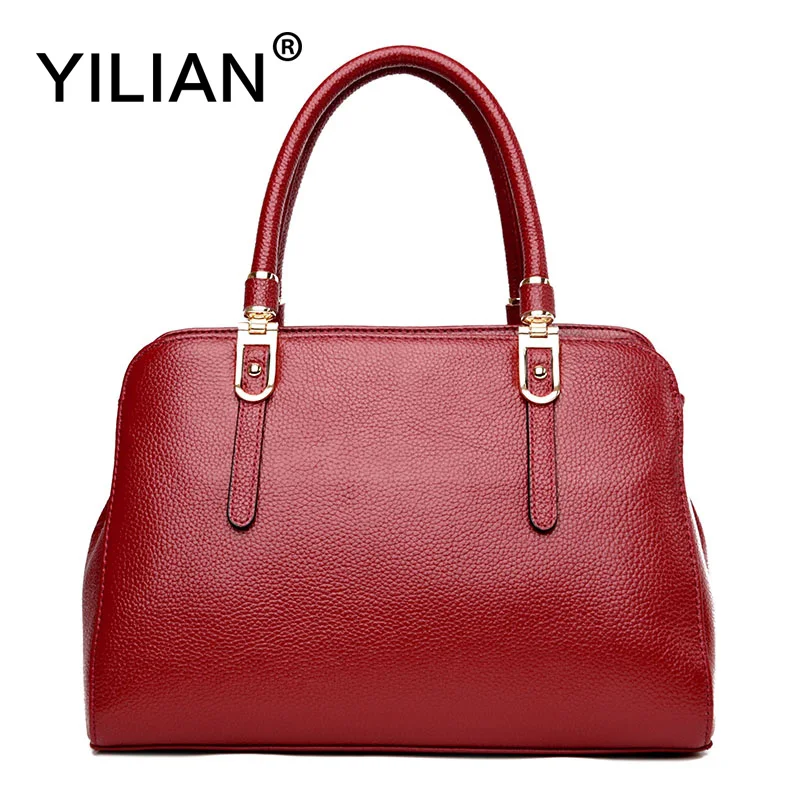 

Woman Luxury Handbags 5 Colors Messenger Bag Genuine Leather Single Shoulder Bag Office Ladies Bag Casual Cowhide Bag 947