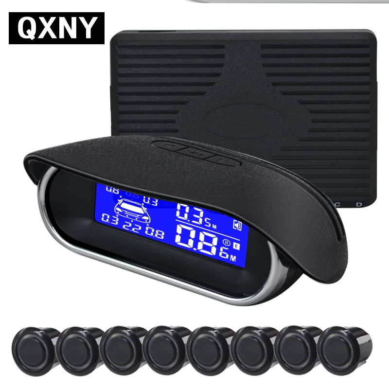 Cena Auto Parktronic parkmaster Parking 8 czujnik rewers Backup samochód ultradźwiękowy Parking radar cofania System wyświetlacz lcd z podświetleniem