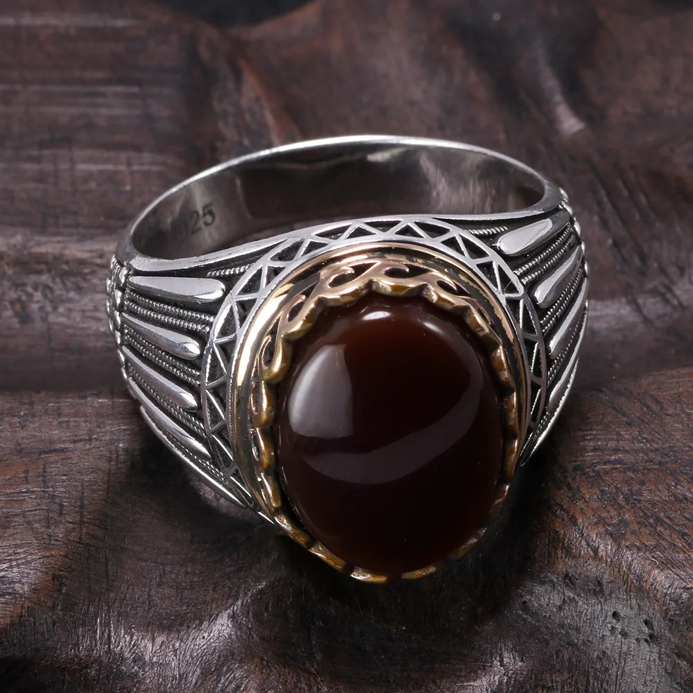 Tiger Eyes Stones Vintage Turkish Ring | Muduh Collection