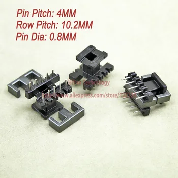 

20sets/lot EE19 PC40 Ferrite Magnetic Core and 5 Pins + 5 Pins Top Entry Plastic Bobbin Customize Voltage Transformer