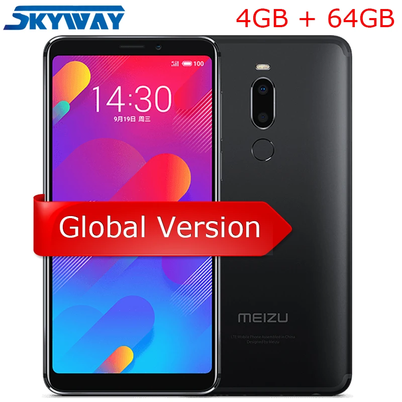 

Official Global Version Meizu M8 4GB 64GB V8 Mobile Phone Helio P22 Octa Core 5.7'' Screen Dual Rear Camera 3100mAh Fingerprint