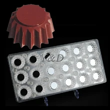 Магнит прозрачный Поликарбонат Pudding желе цветочные горшки круглый шоколадный перевод опалубка форма для выпечки moldes de reposteria