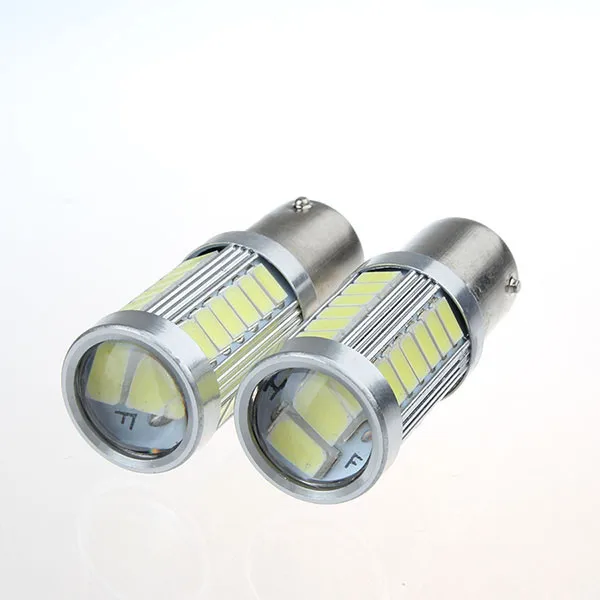 2 шт одиночный контакт байонет 1156 BA15S P21W 33 SMD 5630 5730 Автомобильные светодиодные сигнальные лампы тормозные задние лампы авто задние лампы заднего хода